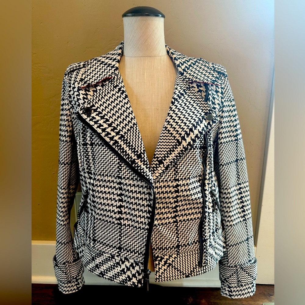 White House Black Market Plaid Jacket Size 2.